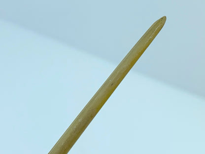 c 1940 Japanese handcrafted Mother-of-Pearl fork hairpin 4 5/8" 11.1g GS698