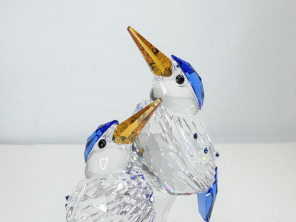 Swarovski Kingfishers Figurine Branch Base Crystal mint in box S196