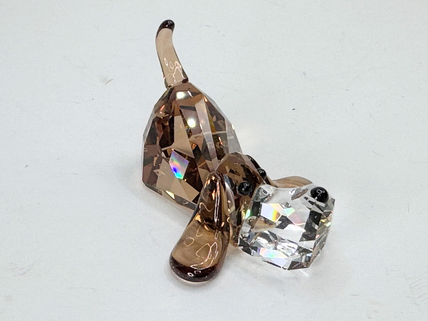 Swarovski Gang of Dogs Peppino Basset Hound Crystal Figurine MIB S197