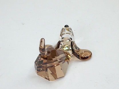 Swarovski Gang of Dogs Peppino Basset Hound Crystal Figurine MIB S197