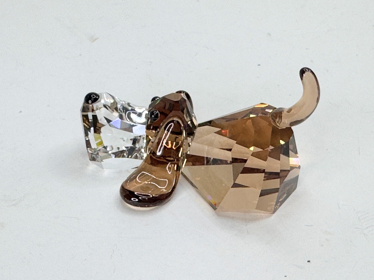 Swarovski Gang of Dogs Peppino Basset Hound Crystal Figurine MIB S197