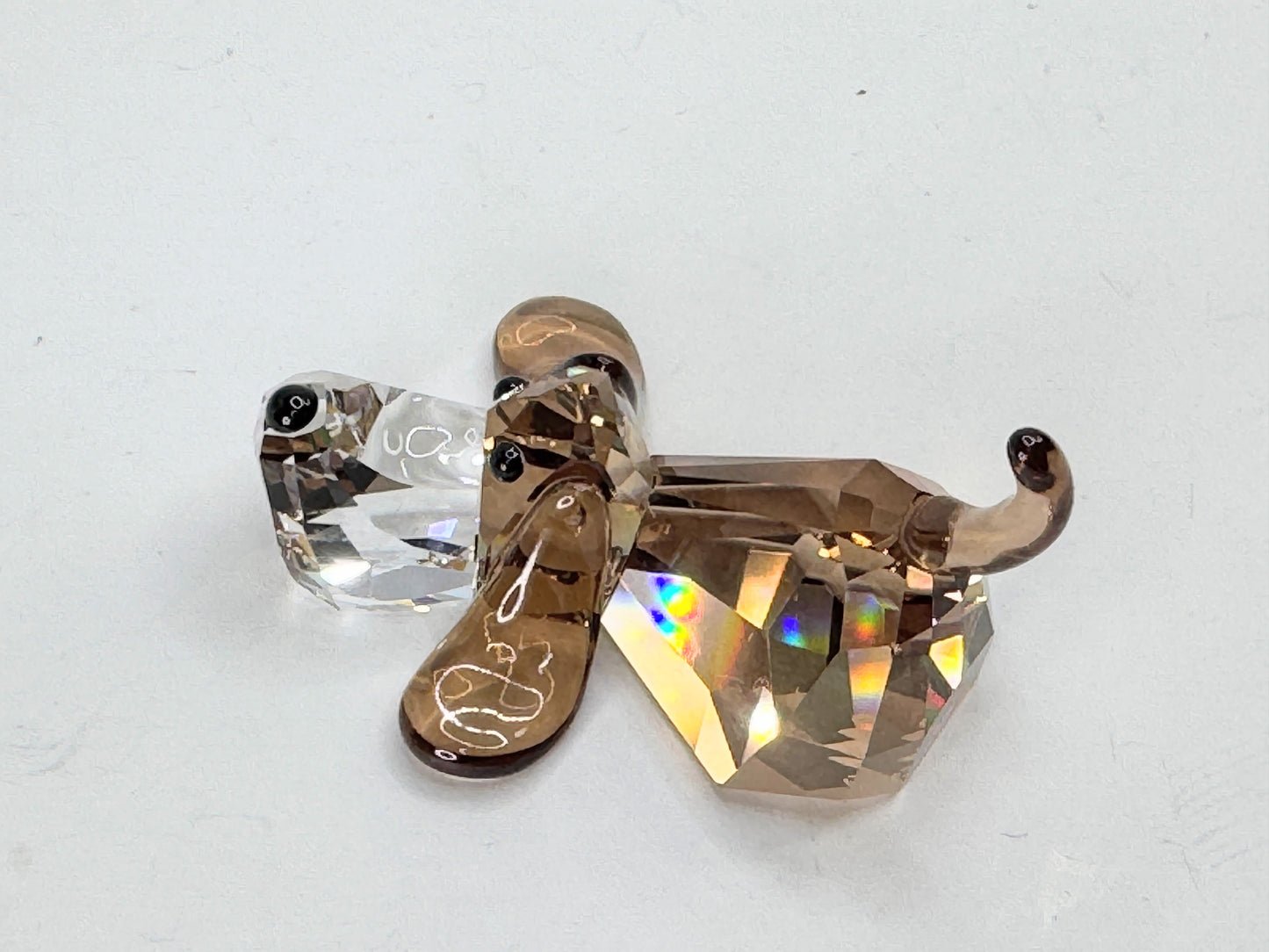 Swarovski Gang of Dogs Peppino Basset Hound Crystal Figurine MIB S197