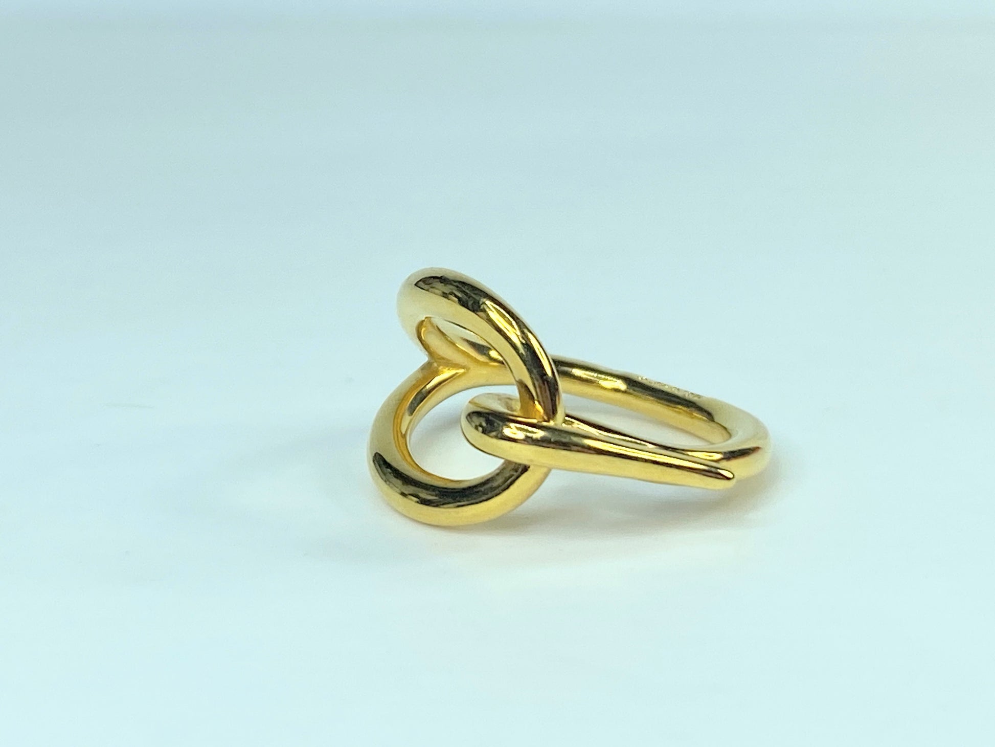 Hermes Jumbo Hook Scarf Ring Gold Scarf Ring Authentic GS439