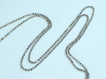 Platinum 0.59ct G/VS2 Diamond Lavalier pendant Fancy faceted necklace 18" JR9843