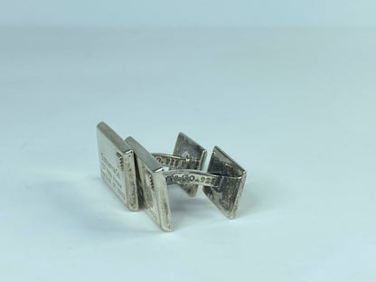 Tiffany & Co. Letter Envelope Cufflinks 727 Fifth Avenue Silver w/Box 12g JR547