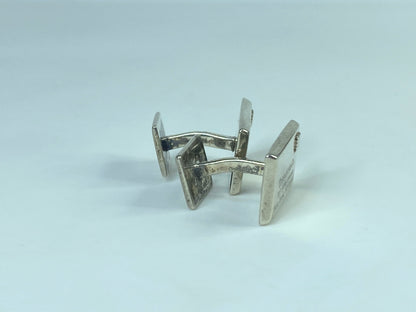 Tiffany & Co. Letter Envelope Cufflinks 727 Fifth Avenue Silver w/Box 12g JR547