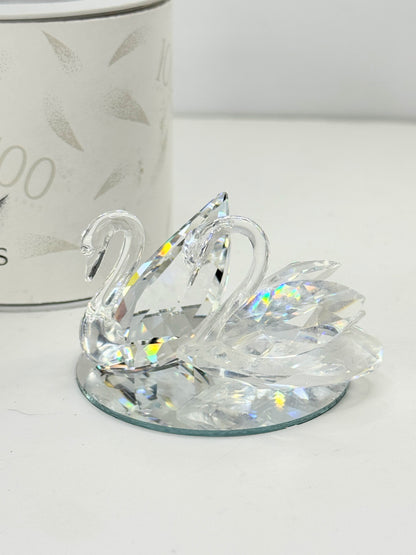Swarovski Crystal A pair of Swans figurine, MIB S204