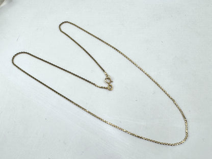Vintage Italian 18K Gold S-Link Chain Necklace 18" JR1798