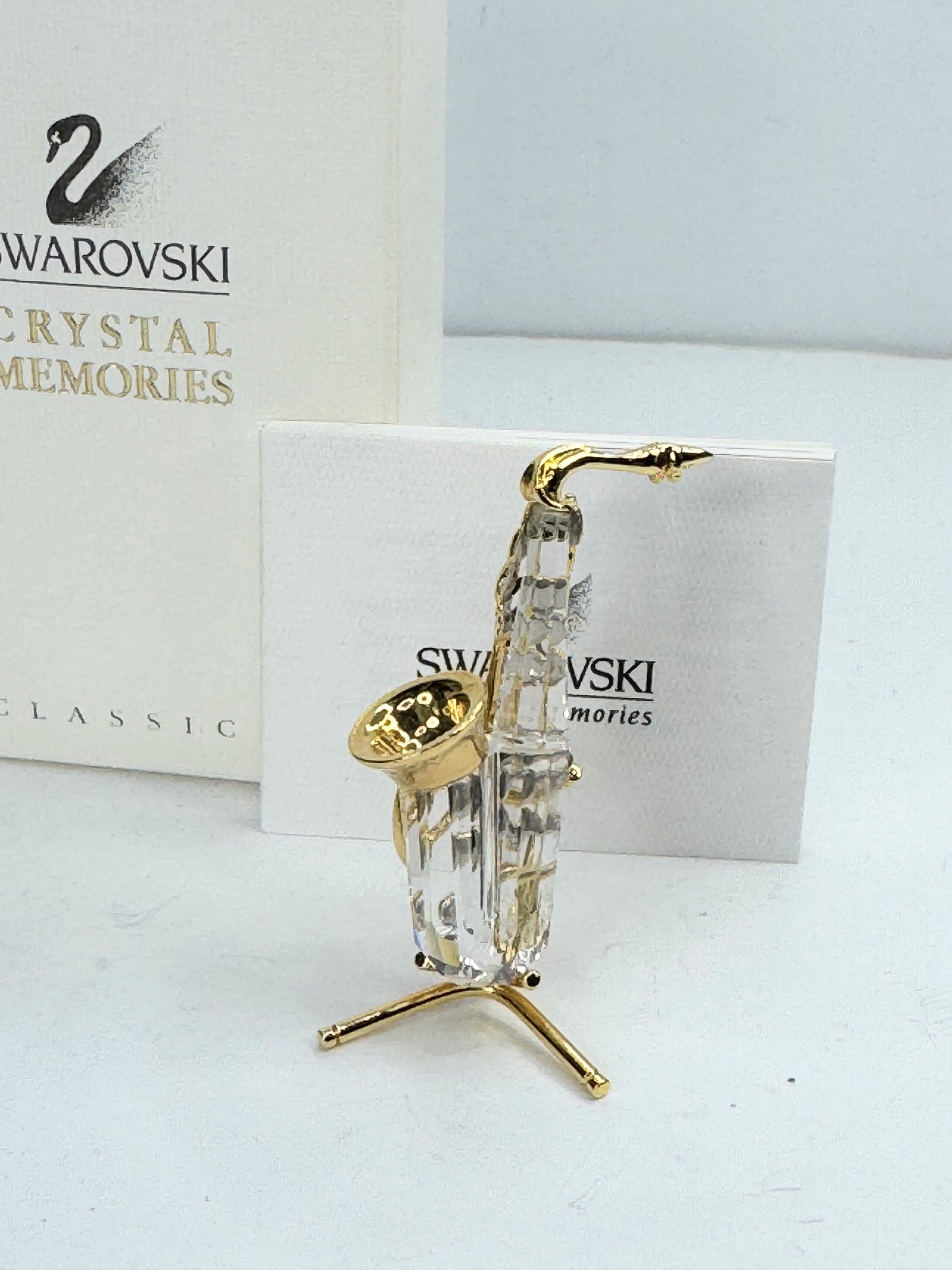 Swarovski Crystal Memories Saxophone figurine Mint in box S205
