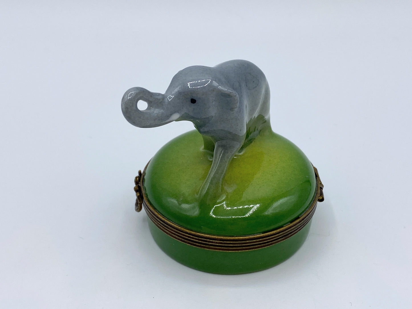 Limoges Castel Elephant Porcelain Trinket Box