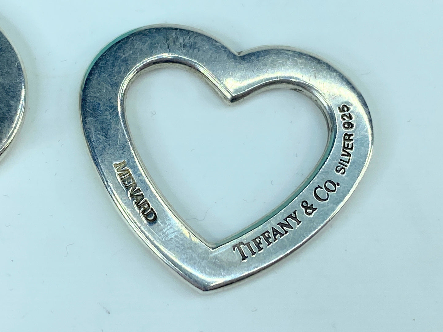 Rare Tiffany & Co Menard Hearts Brooch Pin Sterling Silver 19.6g 45mm JR553