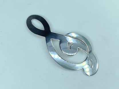 Tiffany & Co. Sterling Musical Note Treble Clef Bookmark authentic 6.4g JR554