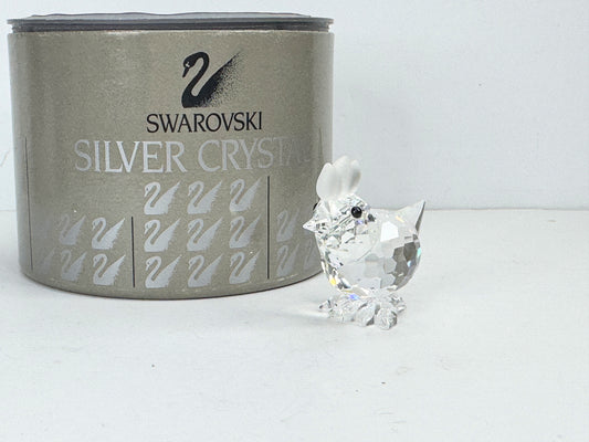 Swarovski Crystal Chicken Hen Retired, Original Box S210