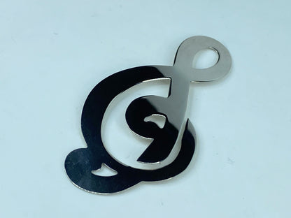 Tiffany & Co. Sterling Musical Note Treble Clef Bookmark authentic 6.4g JR554