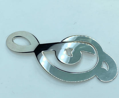 Tiffany & Co. Sterling Musical Note Treble Clef Bookmark authentic 6.4g JR554