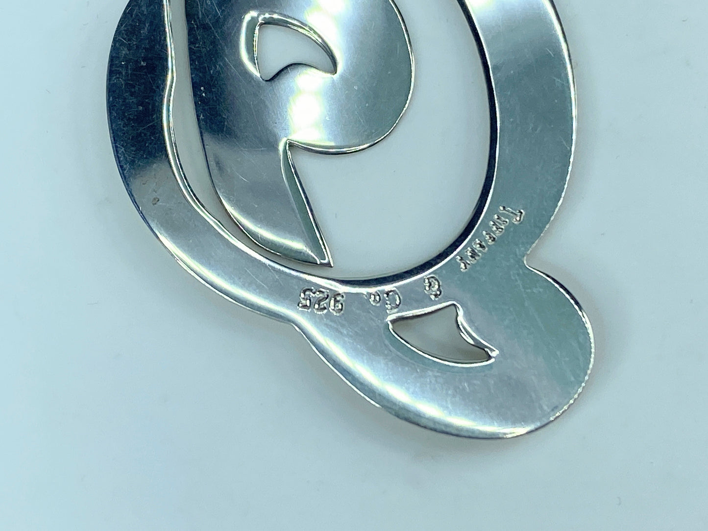 Tiffany & Co. Sterling Musical Note Treble Clef Bookmark authentic 6.4g JR554