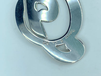 Tiffany & Co. Sterling Musical Note Treble Clef Bookmark authentic 6.4g JR554