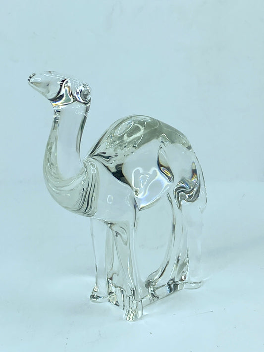 Baccarat Crystal Figurine Paperweight/Sculpture Noah's Ark Dromedary Camel A620