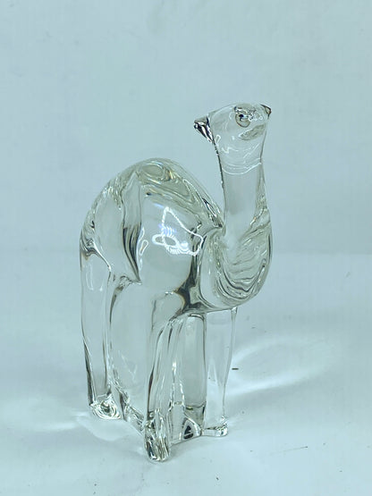 Baccarat Crystal Figurine Paperweight/Sculpture Noah's Ark Dromedary Camel A620