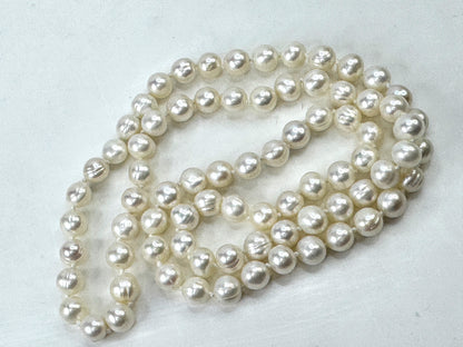 Vintage Endless Cultured 6.7mm Pearl Necklace 24.0" JR1809