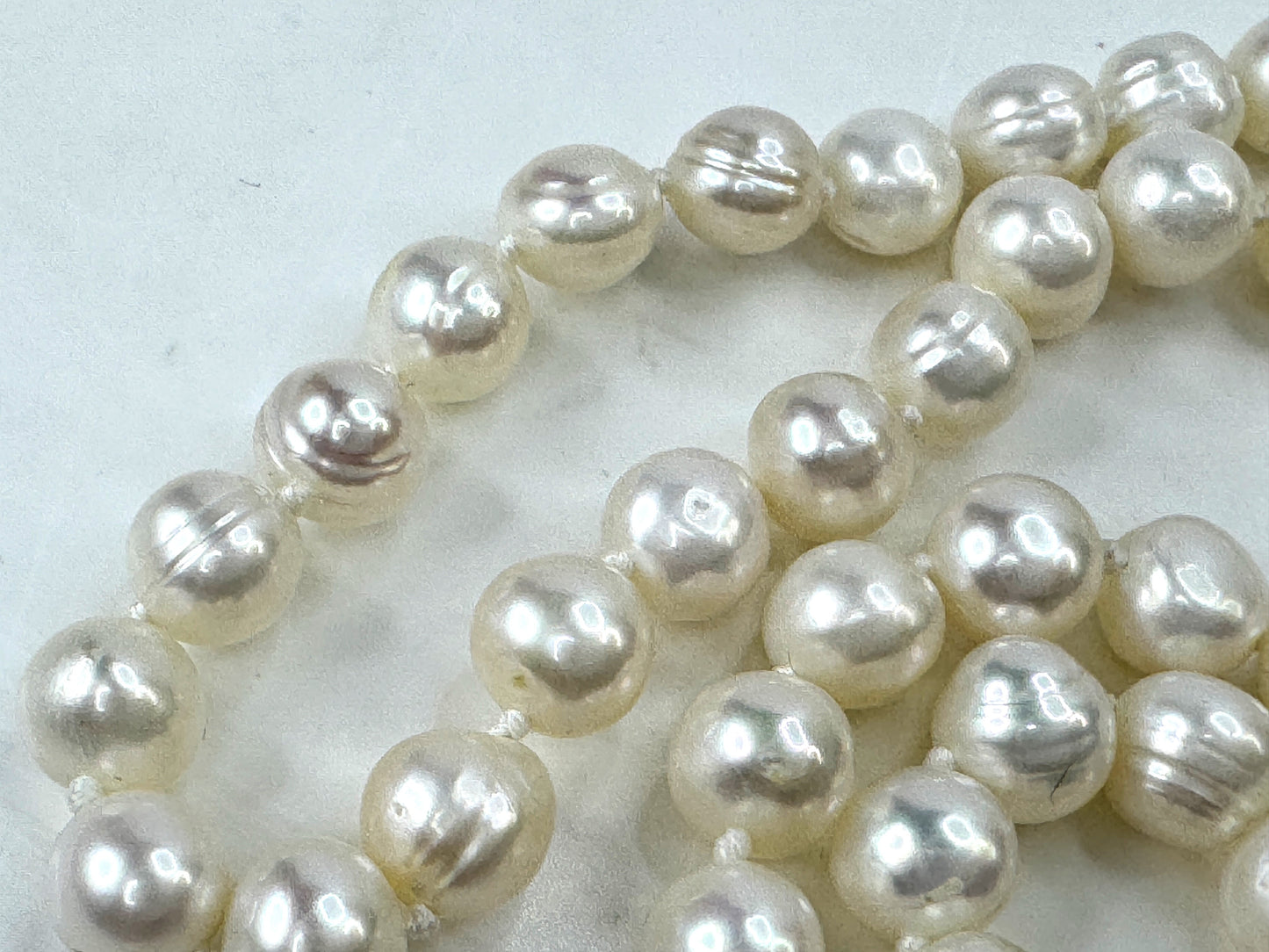 Vintage Endless Cultured 6.7mm Pearl Necklace 24.0" JR1809