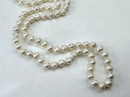 Vintage Endless Cultured 6.7mm Pearl Necklace 24.0" JR1809