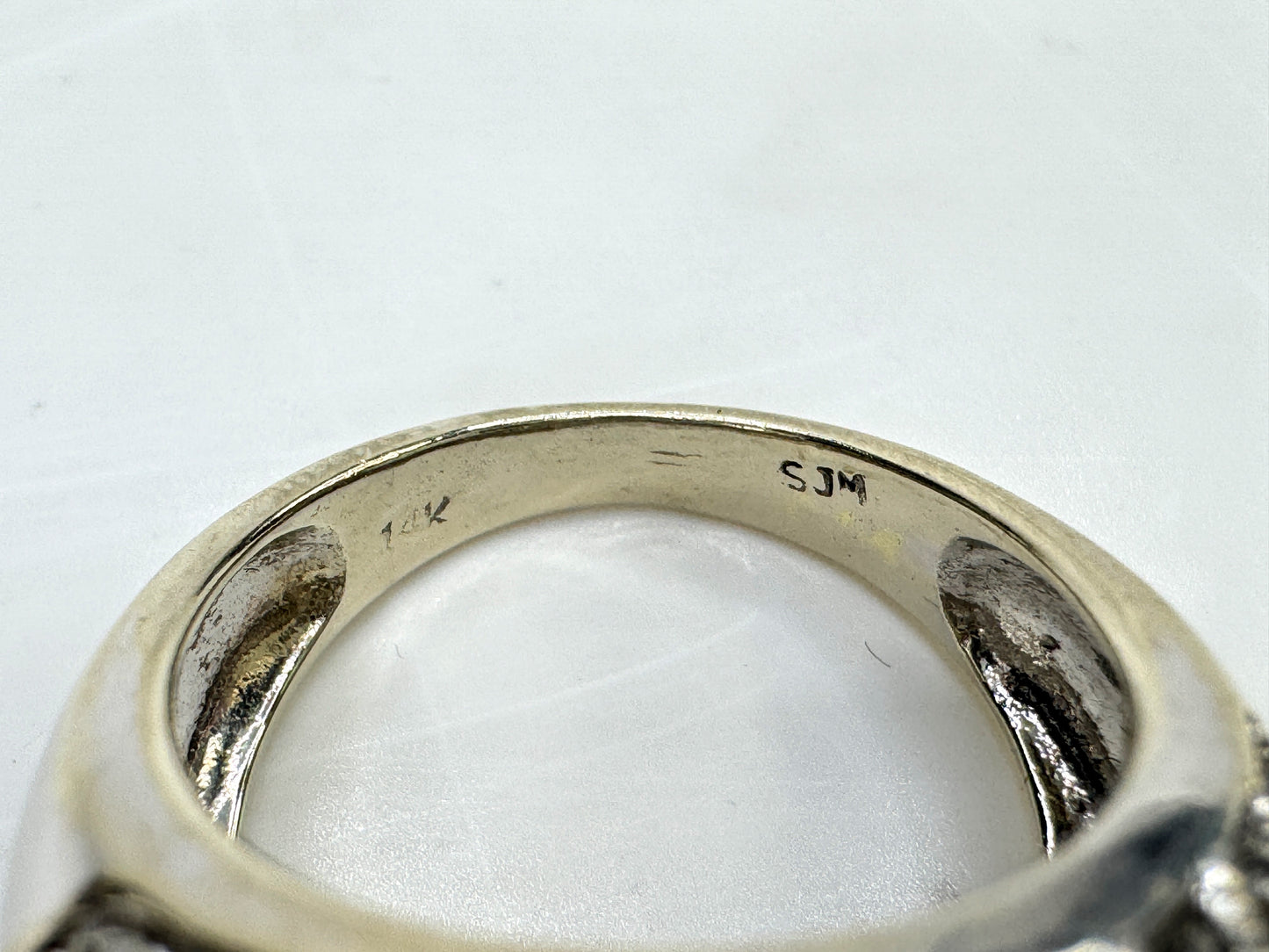 Vintage 14K Gold 0.67ct Diamond Pave Wave Dome Ring  8.7g s6.5 JR1811