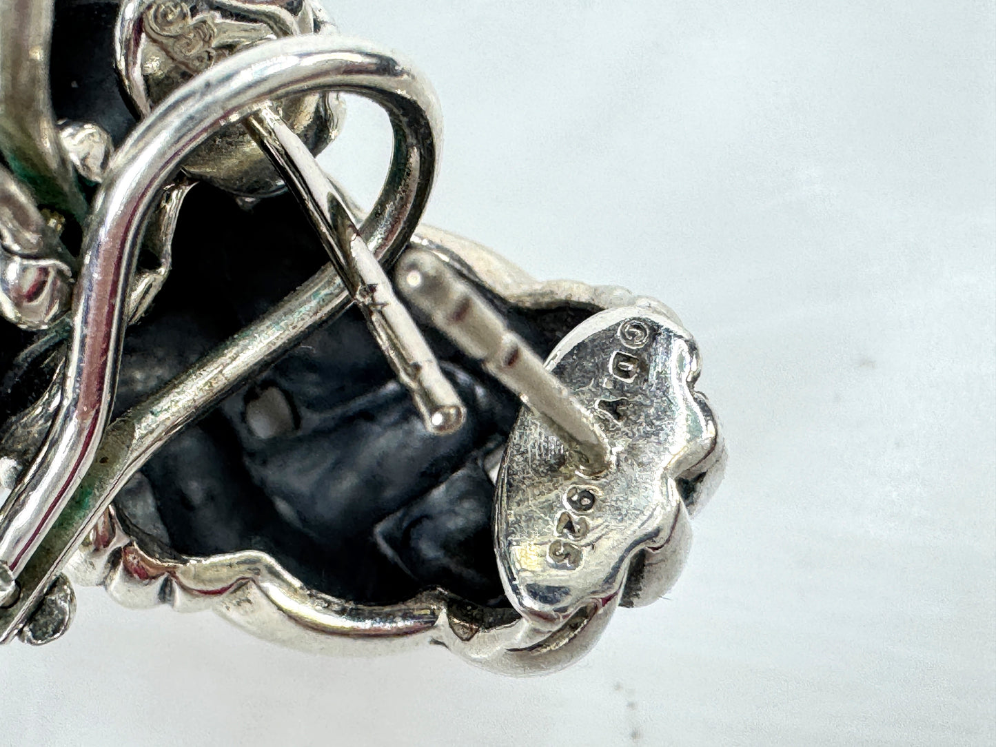 Vintage David Yurman Sterling Belmont Interwoven Knot Ring Earring 29.29g JR1814