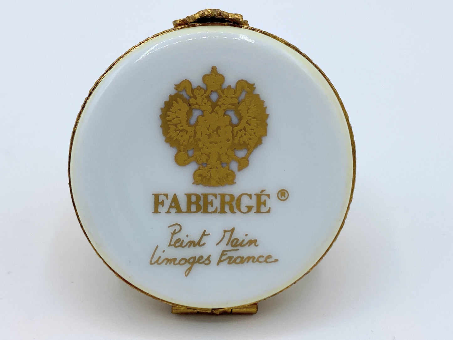 LImoges for Faberge Imperial France Hatching Golden han trinket