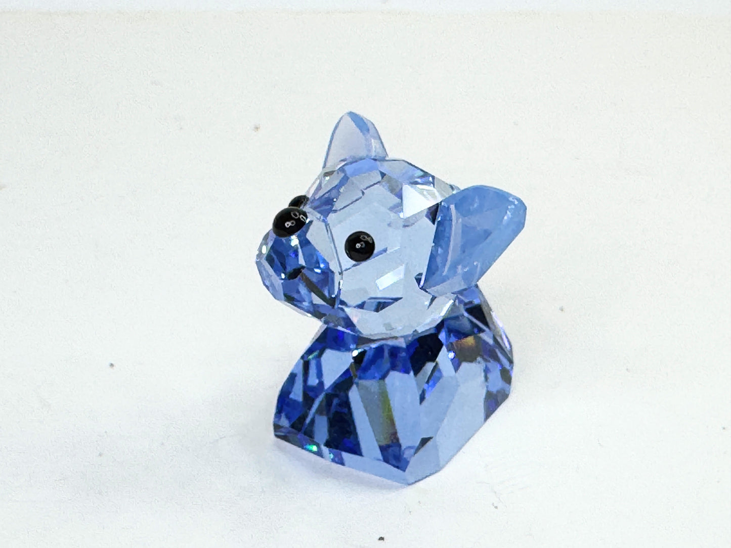 Retired Swarovski Lovlots Coco figurine, lavender crystal Mint in box S223