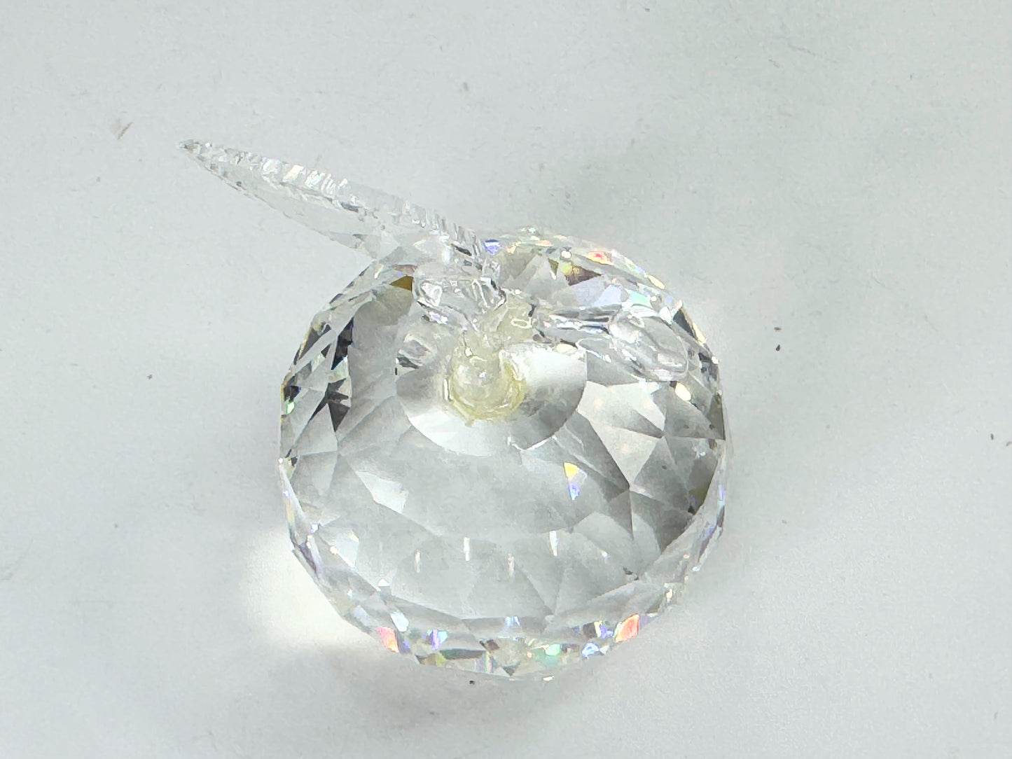Retired Swarovski crystal Apple with leaf, mint in box, display mirror, COA S224