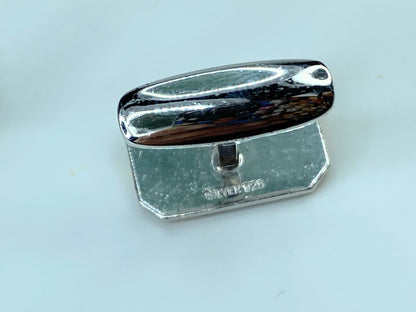 Yves saint Laurent Gold silver vintage rectangular cufflink GS460