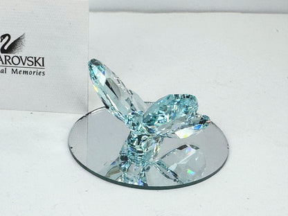 Swarovski Light Blue Butterfly Crystal Mint, COA display mirror S227