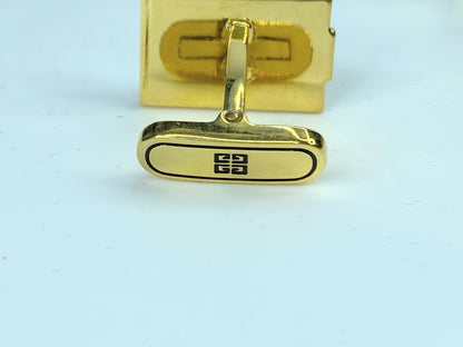 Givenchy Vintage Two-Tone 4G matching Tie Clip & cufflinks with velvet box GS454