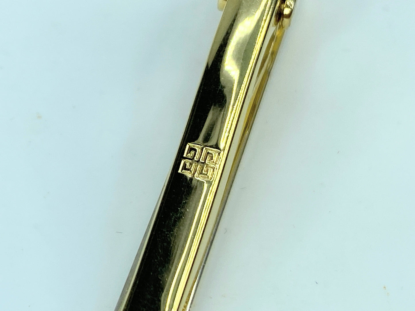 Givenchy Vintage Two-Tone 4G matching Tie Clip & cufflinks with velvet box GS454