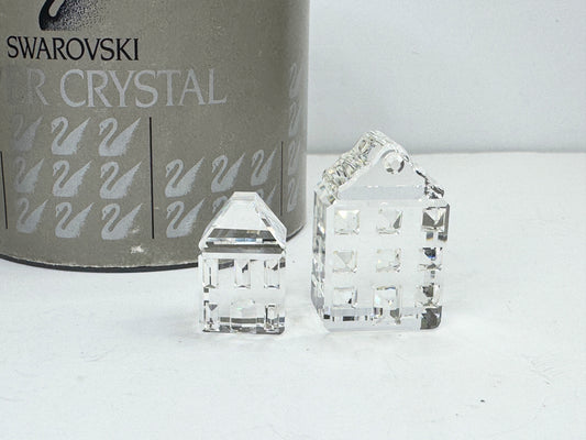 City Houses - Swarovski Crystal Figurine, set of two MIB S229