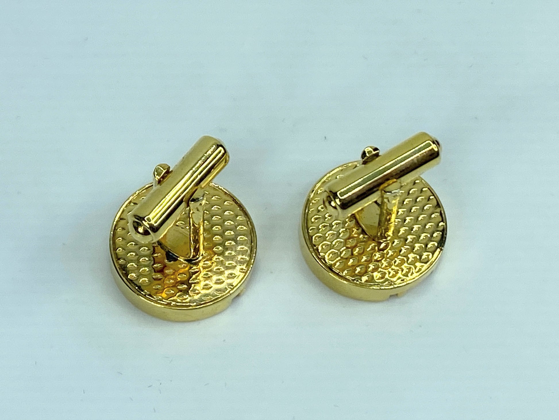 Alfred Dunhill Gold Color matching cufflinks Tie tack button tack set of 4 GS455