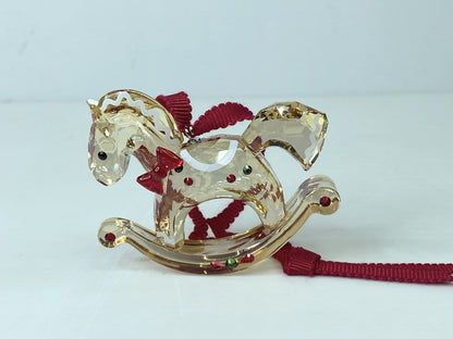 Swarovski-Holiday Cheers - Christmas Ornament Gingerbread Rocking Horse S240