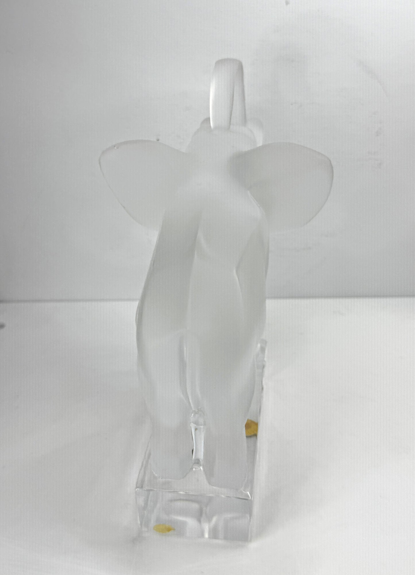 Lalique France Frosted Crystal Elephant Figurine 6" Mint condition A1054