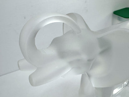 Lalique France Frosted Crystal Elephant Figurine 6" Mint condition A1054