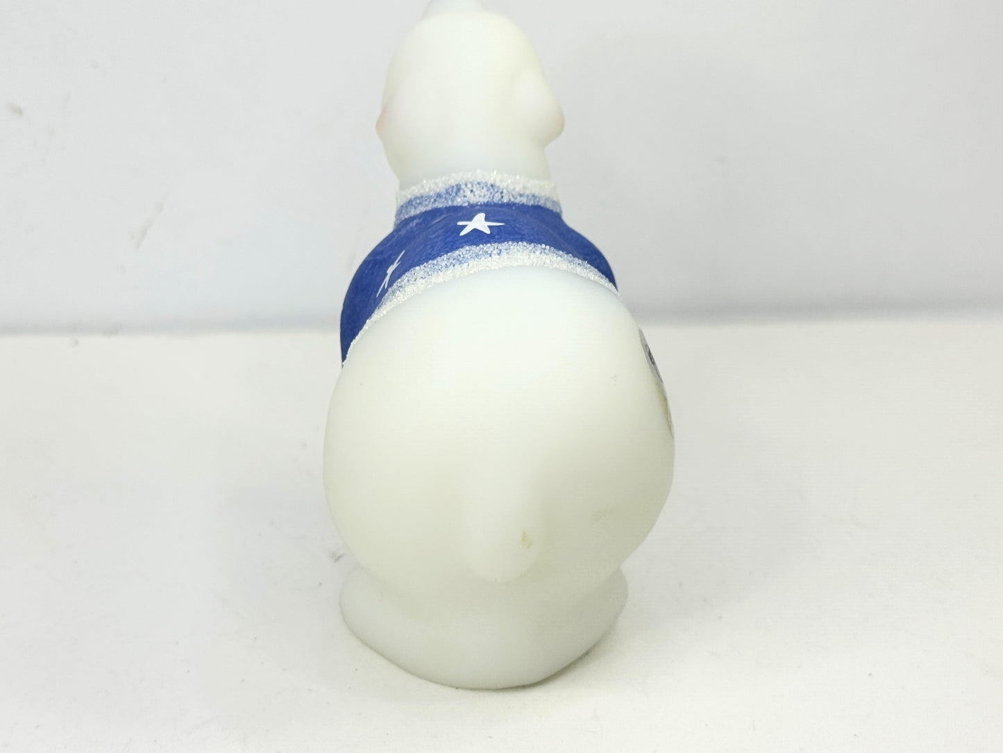 Signed Fenton Art Glass Polar Bear Figurine by J Brightbill mint A988