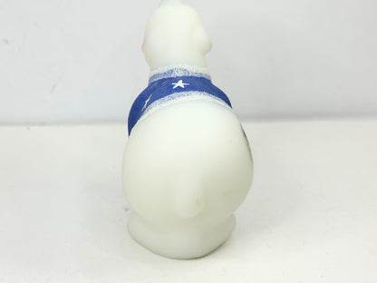 Signed Fenton Art Glass Polar Bear Figurine by J Brightbill mint A988