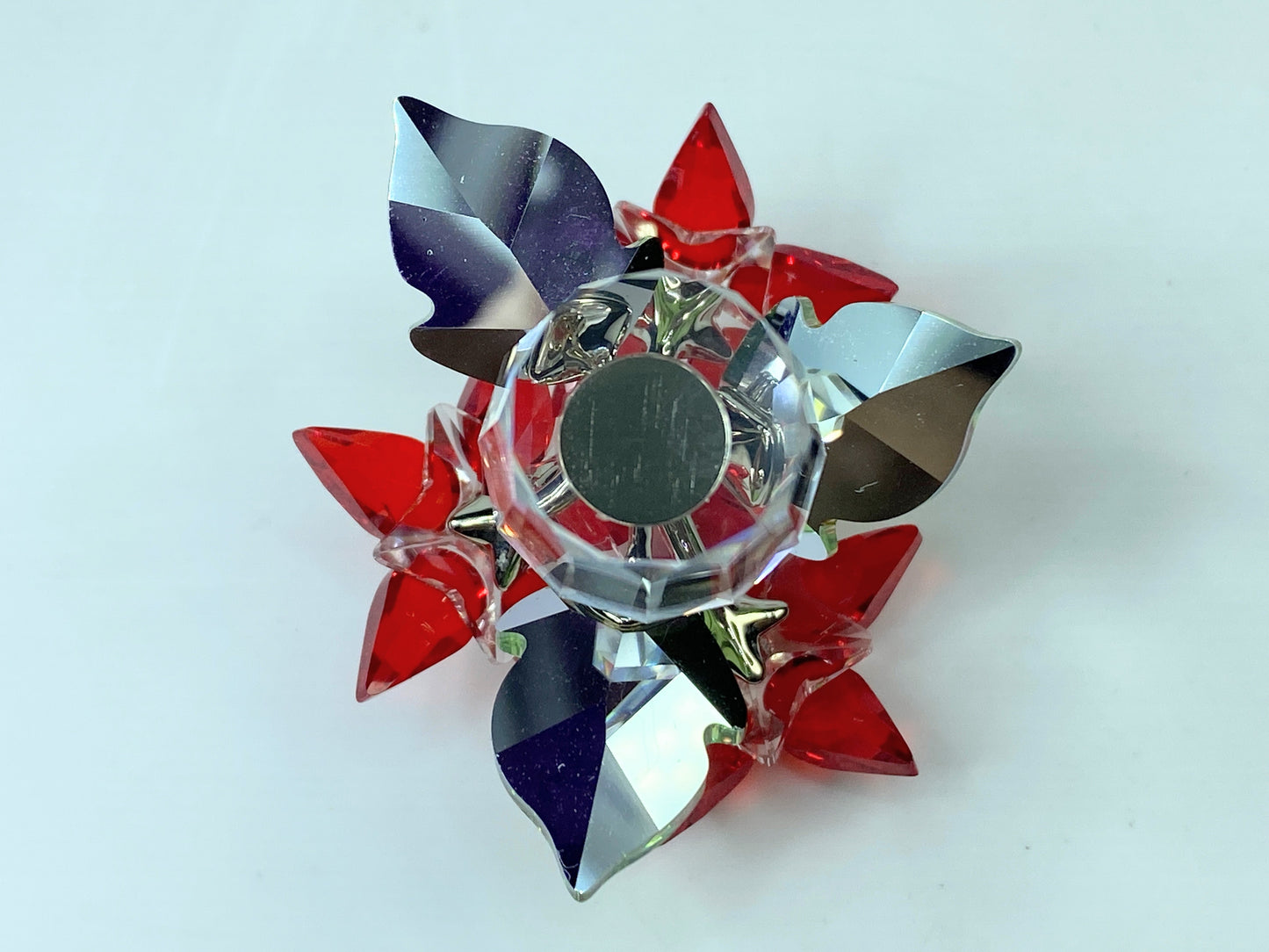 Swarovski Poinsettia Figurine Christmas Red Flower Medium MIB S242