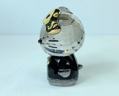 Swarovski Hello Kitty Rare Black Shirt Mirrored Gold Bow Sanrio MIB S243
