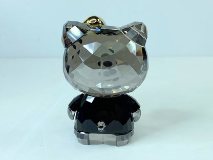 Swarovski Hello Kitty Rare Black Shirt Mirrored Gold Bow Sanrio MIB S243