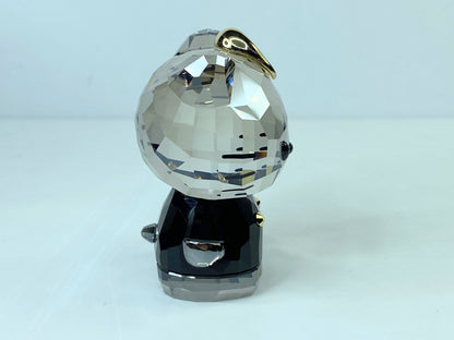 Swarovski Hello Kitty Rare Black Shirt Mirrored Gold Bow Sanrio MIB S243