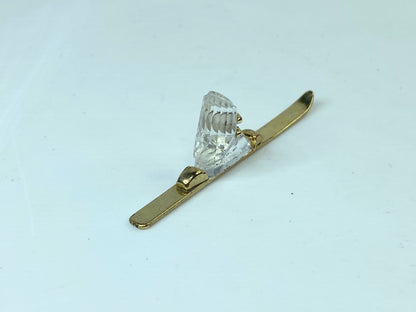 Swarovski Figurine Crystal Memories Ski Gold 174209 S244