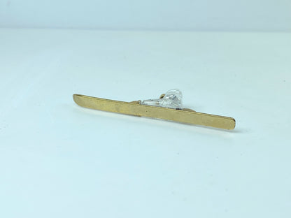 Swarovski Figurine Crystal Memories Ski Gold 174209 S244