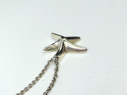 Vintage Tiffany & Co Elsa Peretti Starfish Sterling Silver Necklace JR1656