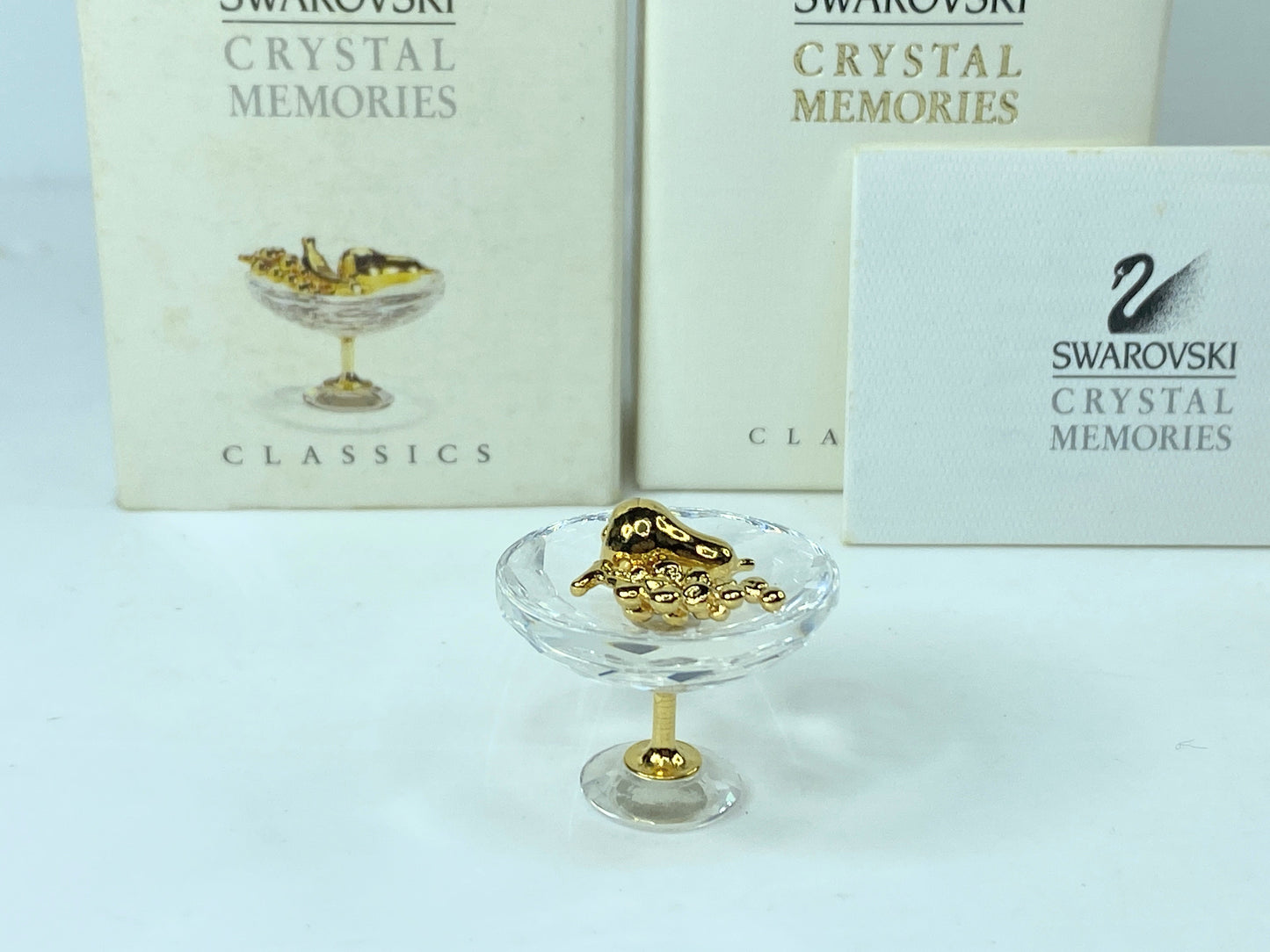 Swarovski Crystal Memories Classics FRUIT BOWL With Grapes Pear w/box S245